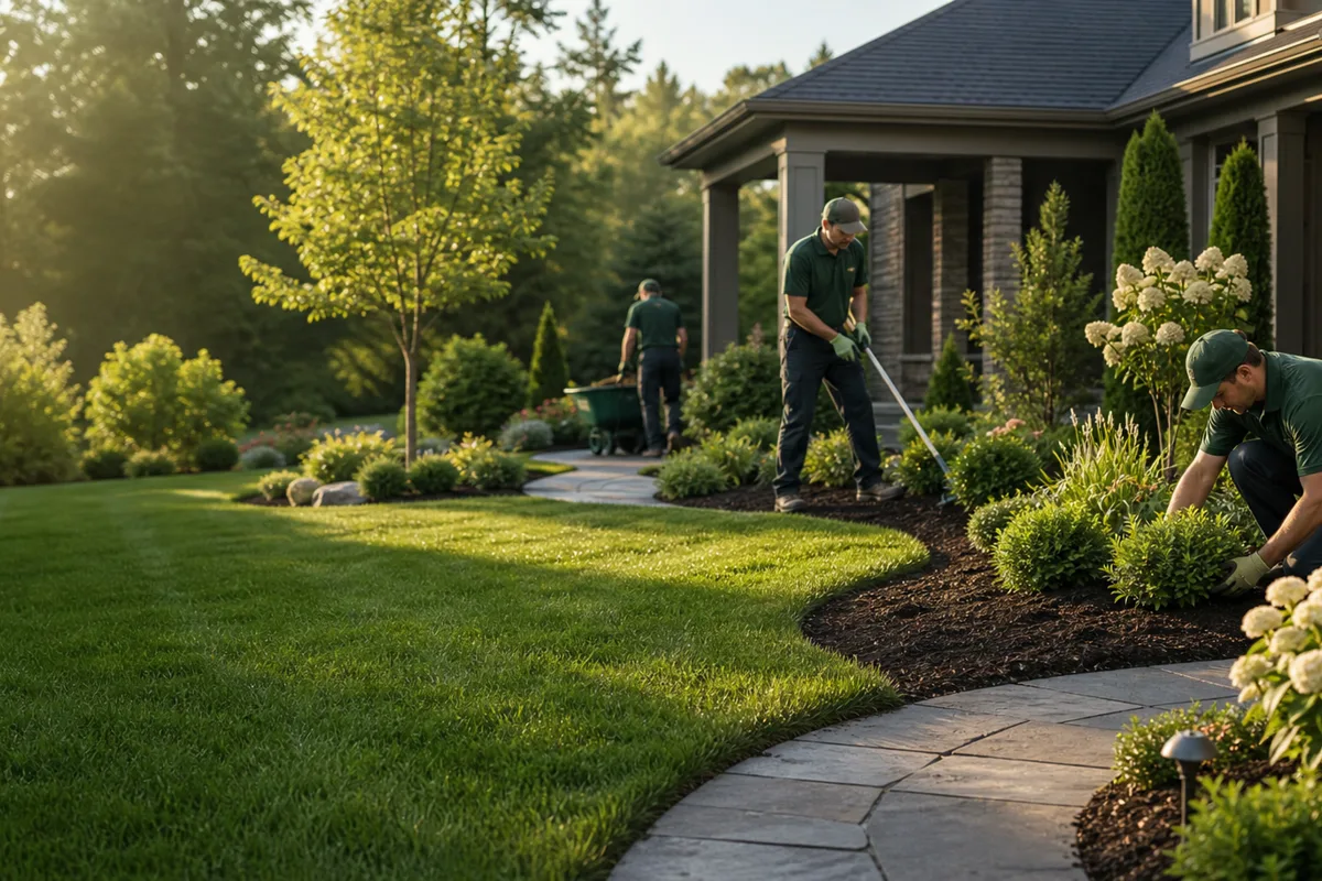 Illustrative landscaped garden, not customer work